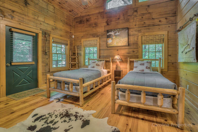 Additional view of bedroom 2 with two twin size beds