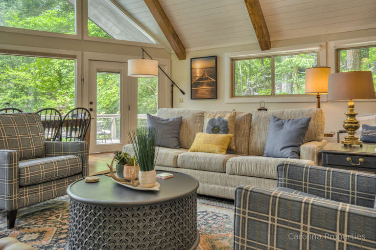 Cozy seating in the living room