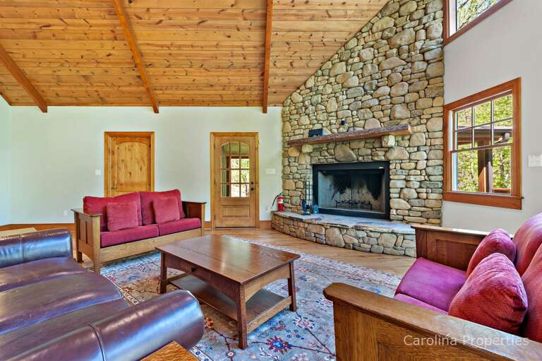 The beautiful wood burning fireplace The beautiful wood burning fireplace