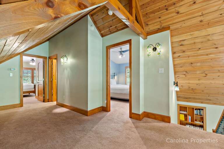Upstairs you will find 2 bedrooms with queen beds and a full bath Upstairs you will find 2 bedrooms with queen beds and a full bath