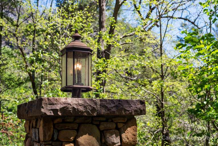The light at the end of the driveway lets you know you have arrived The light at the end of the driveway lets you know you have arrived