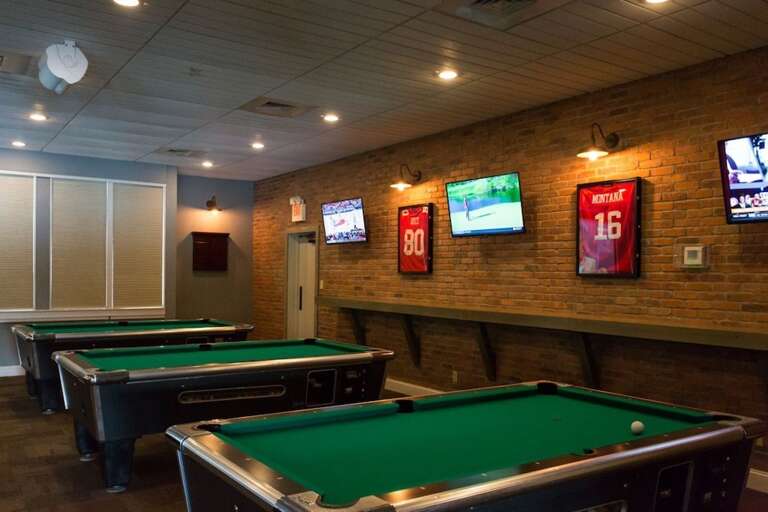 After dinner, enjoy a game or two of pool and treat the family to a round of arcade games 