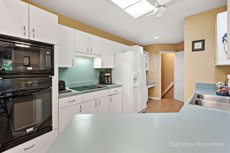 View of the entrance and kitchen