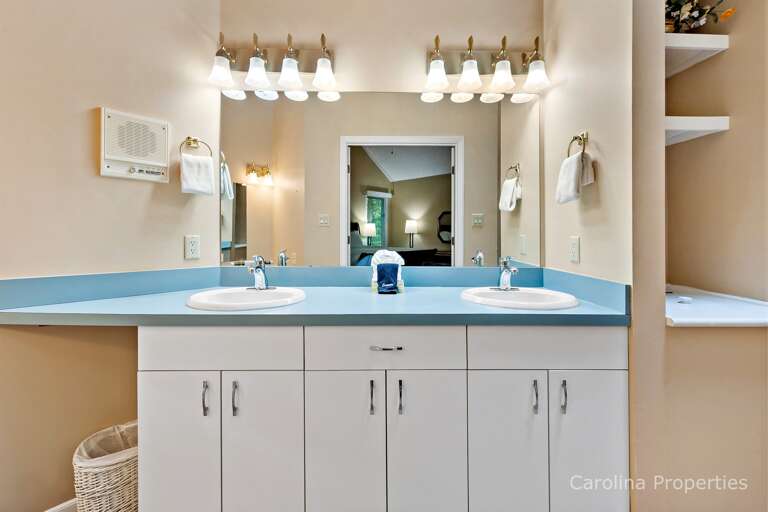 Bathroom off of bedroom 1