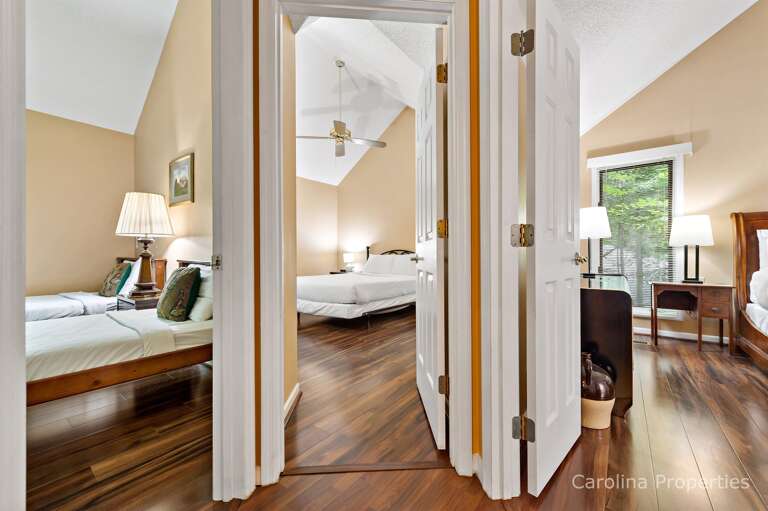 Three of the bedrooms are right next to each other