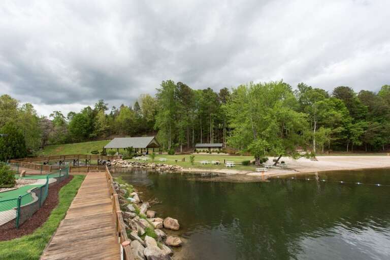 Bring your lunch to eat lakeside and enjoy a refreshing afternoon swim 