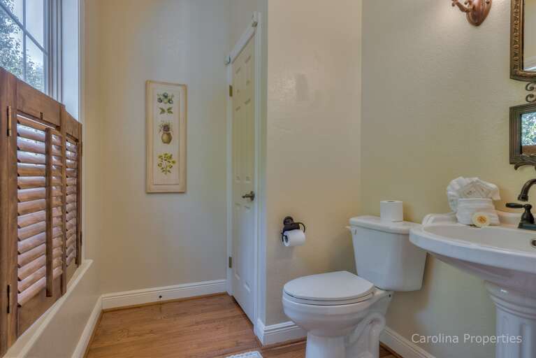 Main level half bath