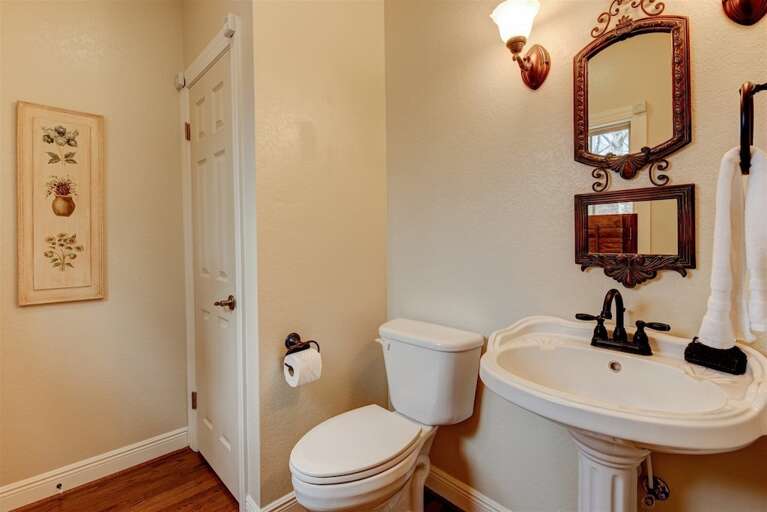 Main level half bath