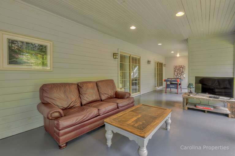 Couch in the game room