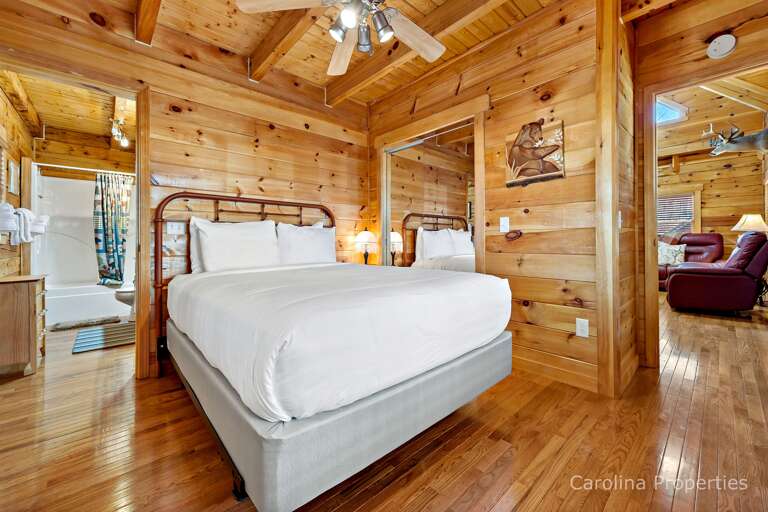 Main level queen bed