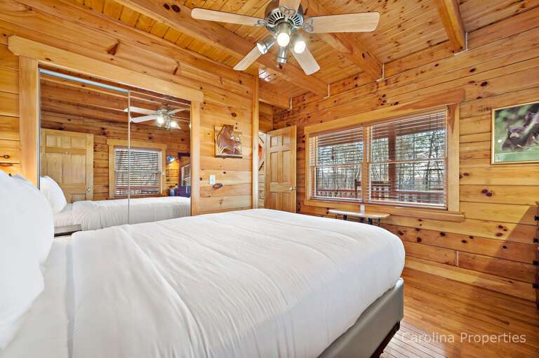 Main level queen bed