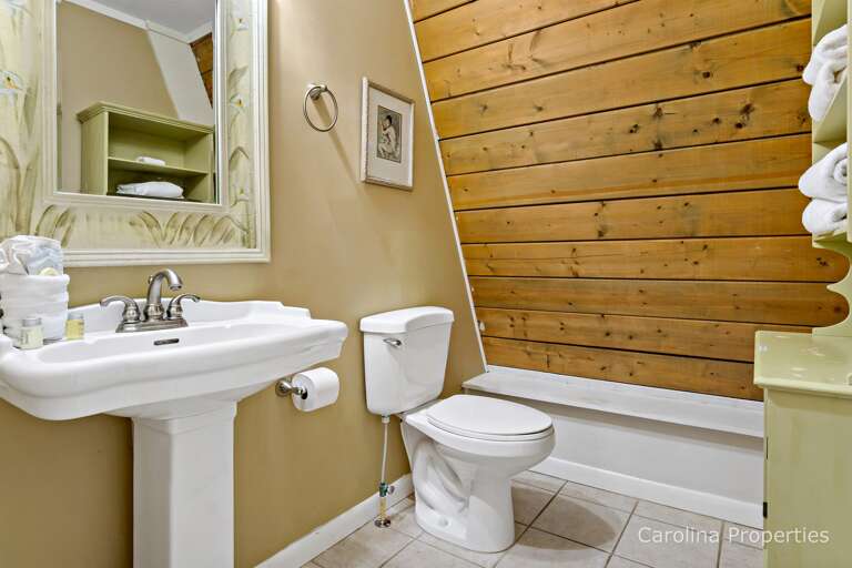 There is also a half bath.