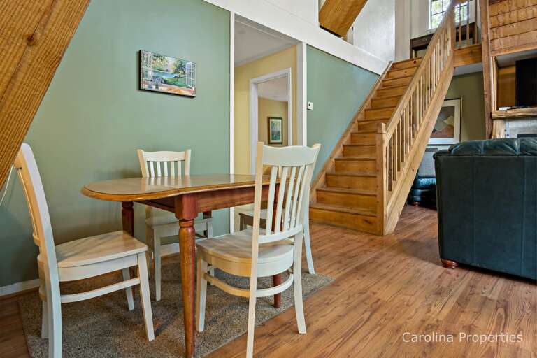 Table just off of kitchen and living area