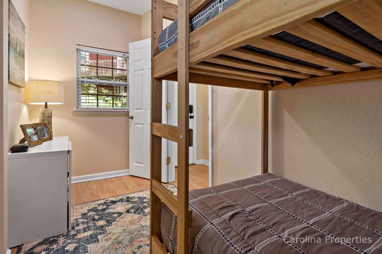 Additional view of bedroom with twin bunks Additional view of bedroom with twin bunks
