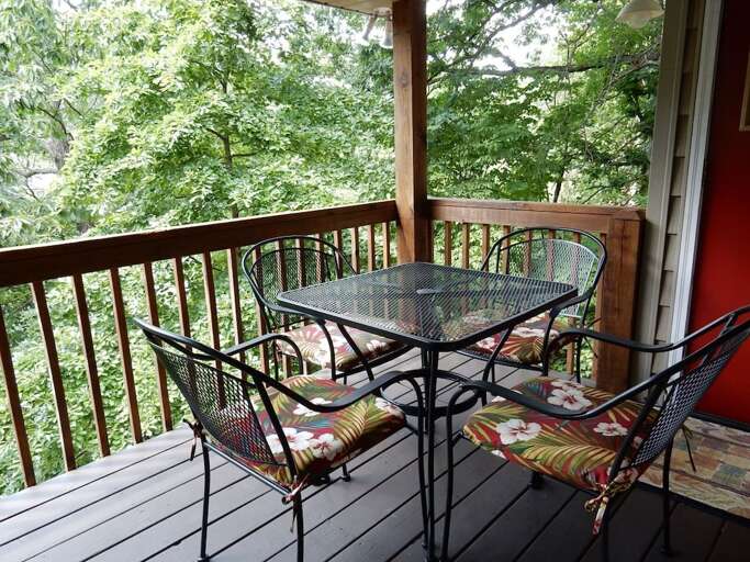 This is a lovely spot for mornig coffee.