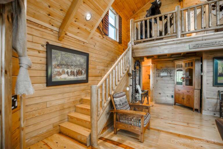 Stairs leading to upper level