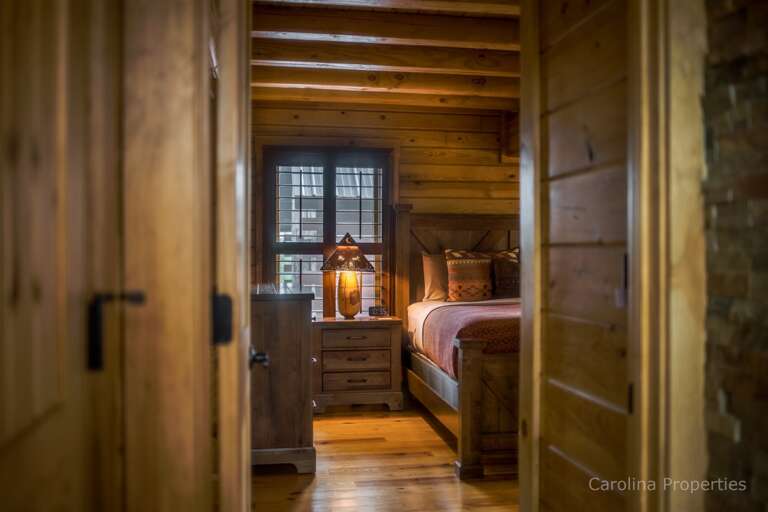 Hallway leading into main level master bedroom Hallway leading into main level master bedroom