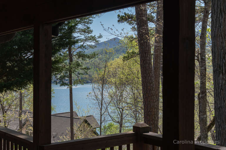 View of Lake Lure from the home