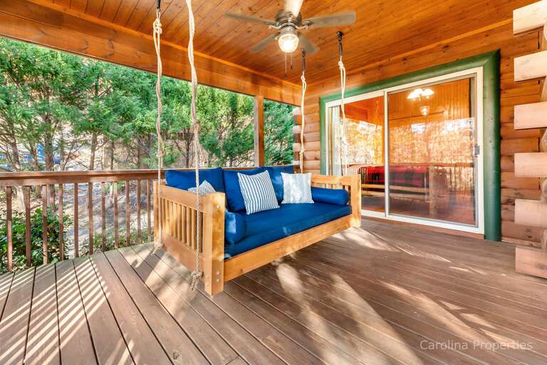 Cozy swing to enjoy time outside