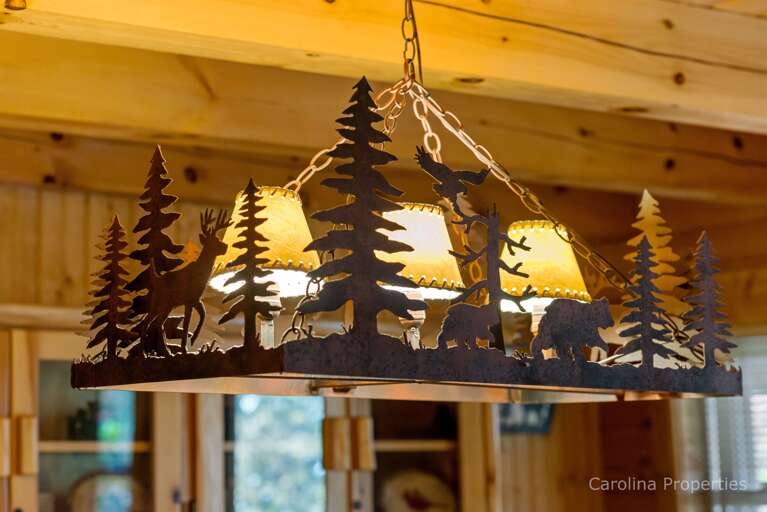 Lighting over the dining table