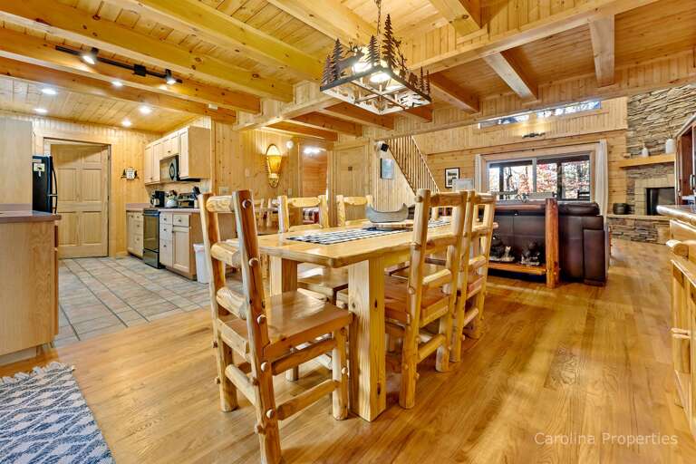 Dining table with seating for 6