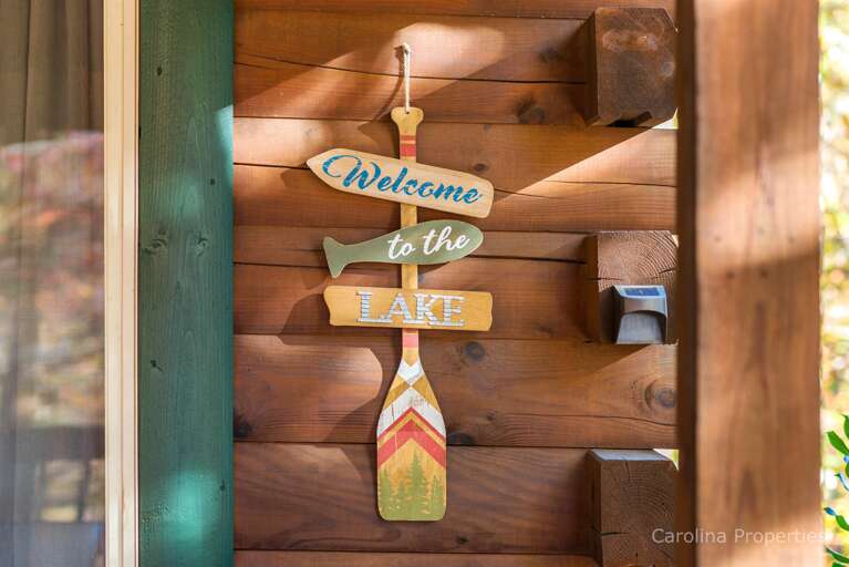 Welcome to the Lake sign