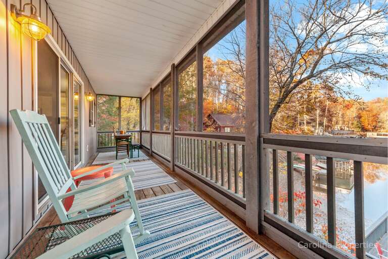 Sit on the back porch and enjoy the view