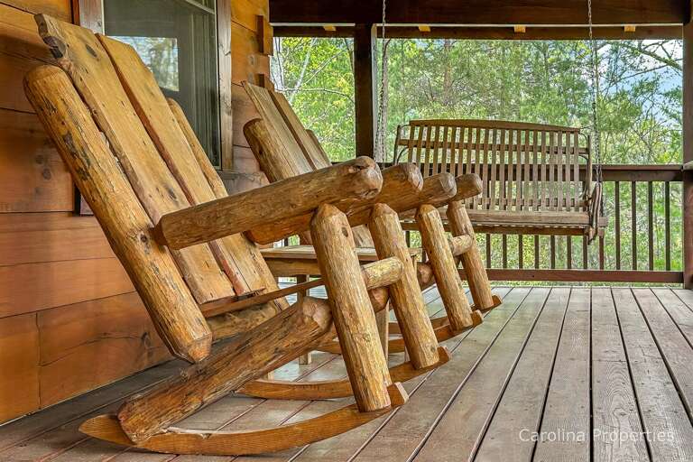Excellently styled porch at The Enchanted.