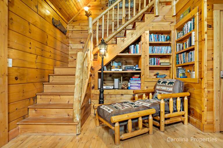 Comfortable reading nook