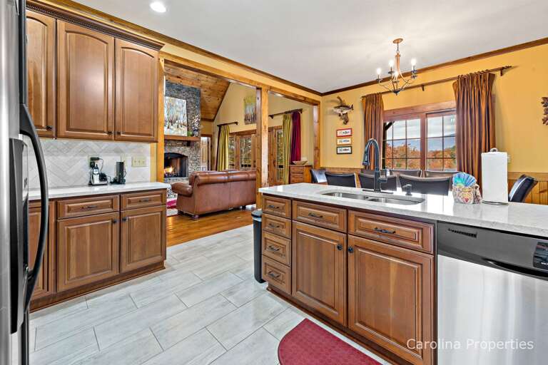 Spacious and open main level