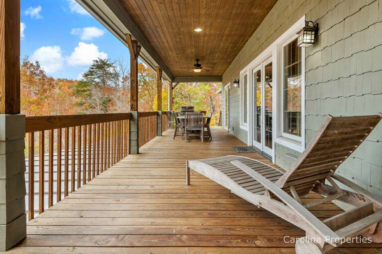 Lots of space on the main level deck