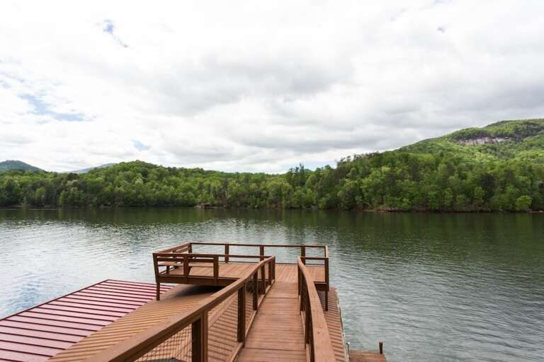 Welcome to the Wallace Lake House, specifically the boat house deck.