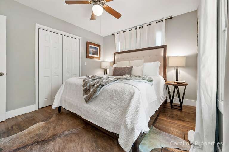 Lamps on both sides of the bed