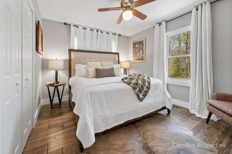 Bedroom one with king bed