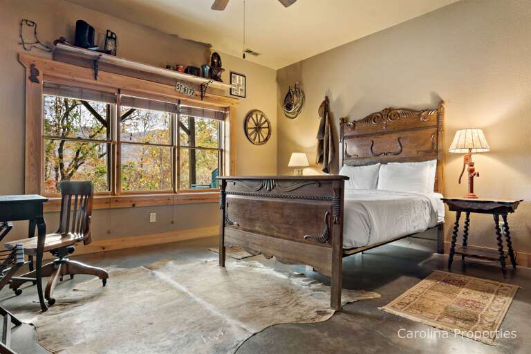 Large windows let in natural light