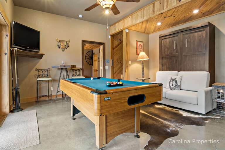 Plenty of seating in the game room