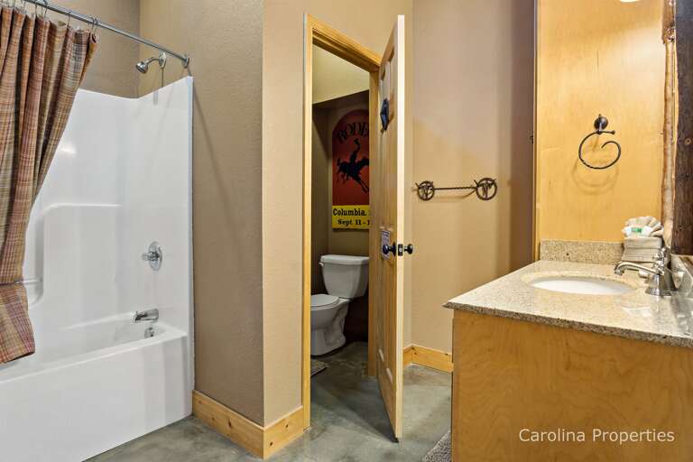 Bathroom with tub/shower combination