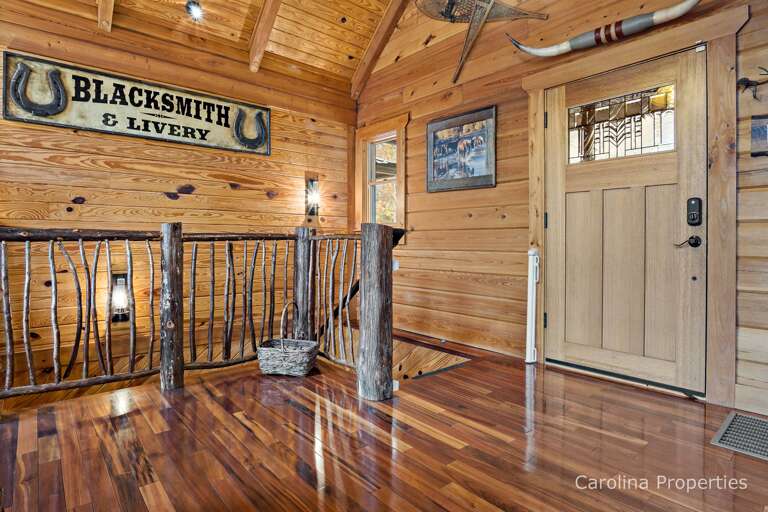 Head down the stairs to the other 2 bedrooms