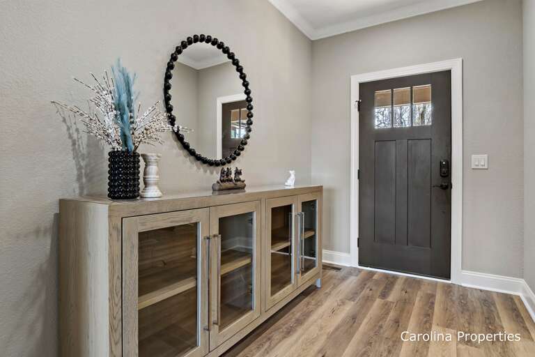 Rustic decor throughout