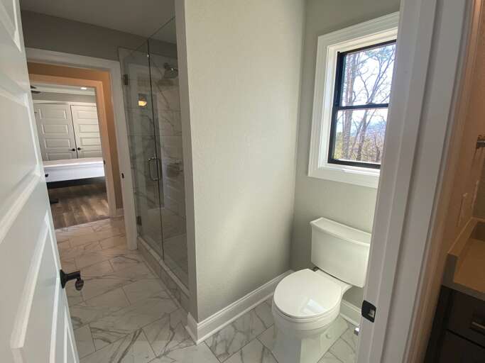 Upper level Jack and Jill bathroom