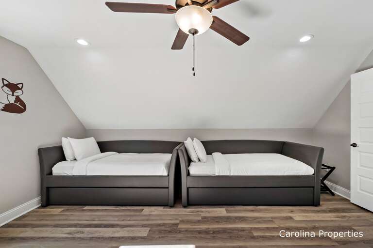 Additional sleeping area in the game room