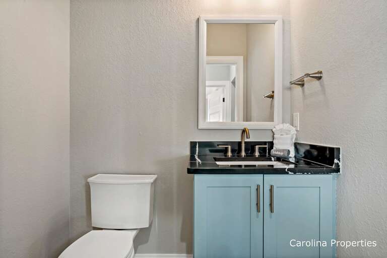 Main level half bathroom