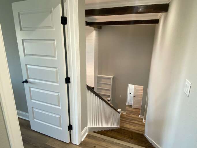 Head back downstairs