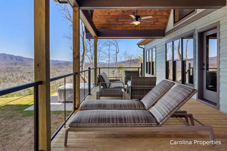 Plenty of seating on the deck