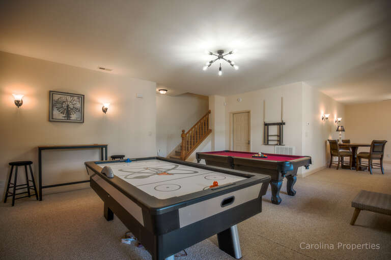 Lower level game room for fun family time Lower level game room for fun family time