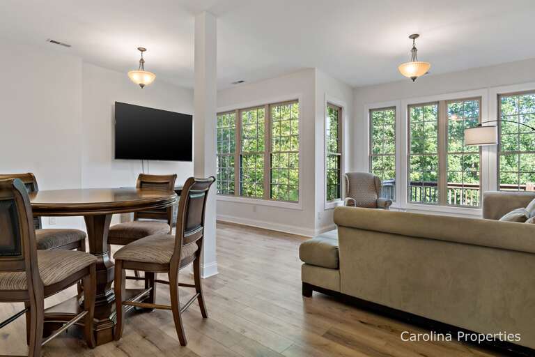 Lower level family room offers comfort and fun 