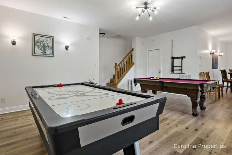 Lower level game room for fun family time