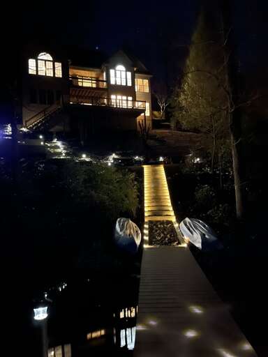 Evening lights at All Decked Out