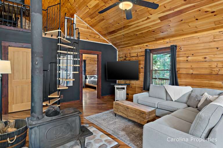 65 in TV in the living area