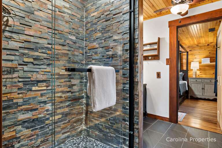 Beautiful, spacious walk-in shower